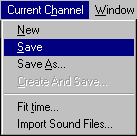 Select Current Channel and Save